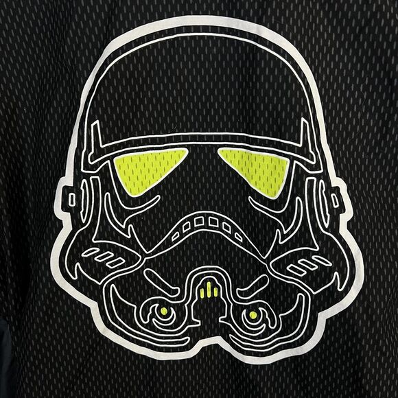 Star Wars Scrubs Top Mens XL Black Stormtrooper Empire Mesh Pockets Shirt Sci-Fi - Picture 2 of 11
